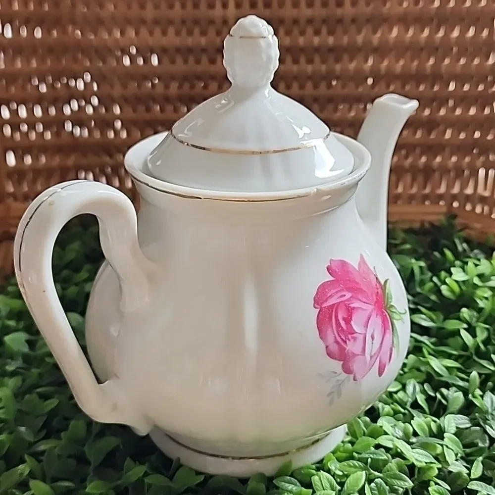 Vintage Floral Teapot Vintage Japan